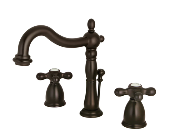 Traditional Cross Handle Widespread Bathroom Lav