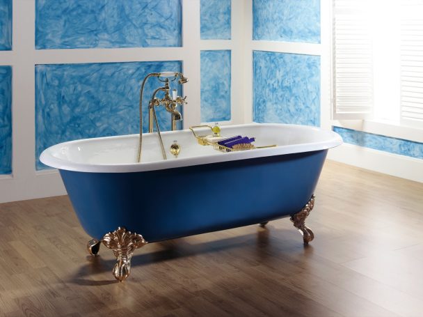 Dual Tub with Imperial Chrome Feet 