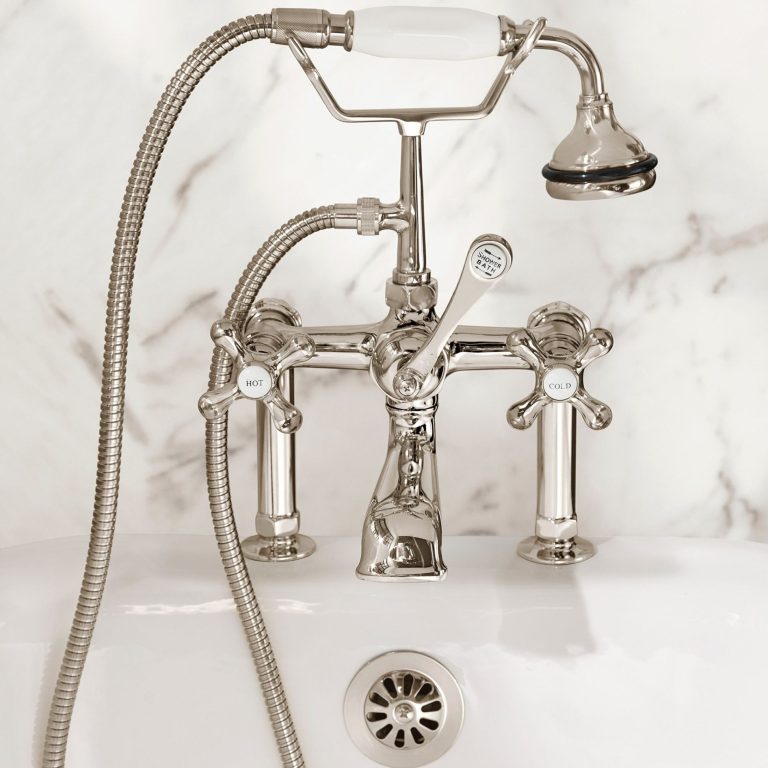 Telephone Tub Faucet for Freestanding and Clawfoot Tubs