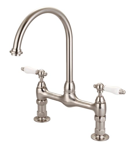 2 Hole Arc Spout Levr Handle Kitchen Faucet