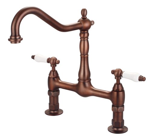 Solid Brass Two Handle Kitchen Faucet