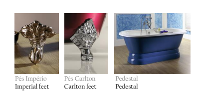 Free Standing Tub Feet and Pedestal Oprions